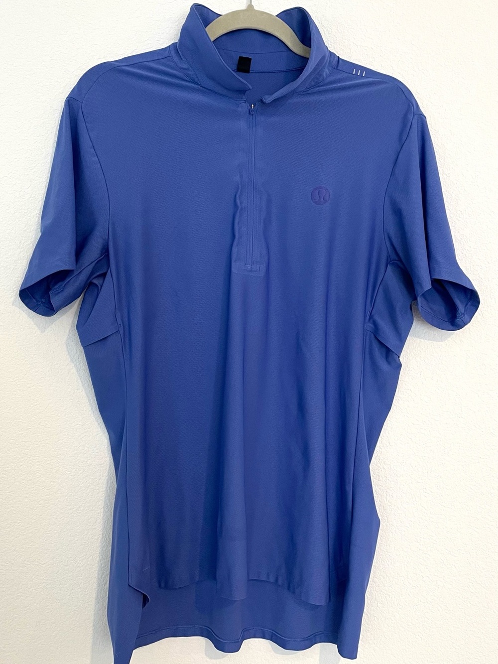 Lululemon Men's Short-Sleeve Quarter-Zip Golf Polo - Blue
